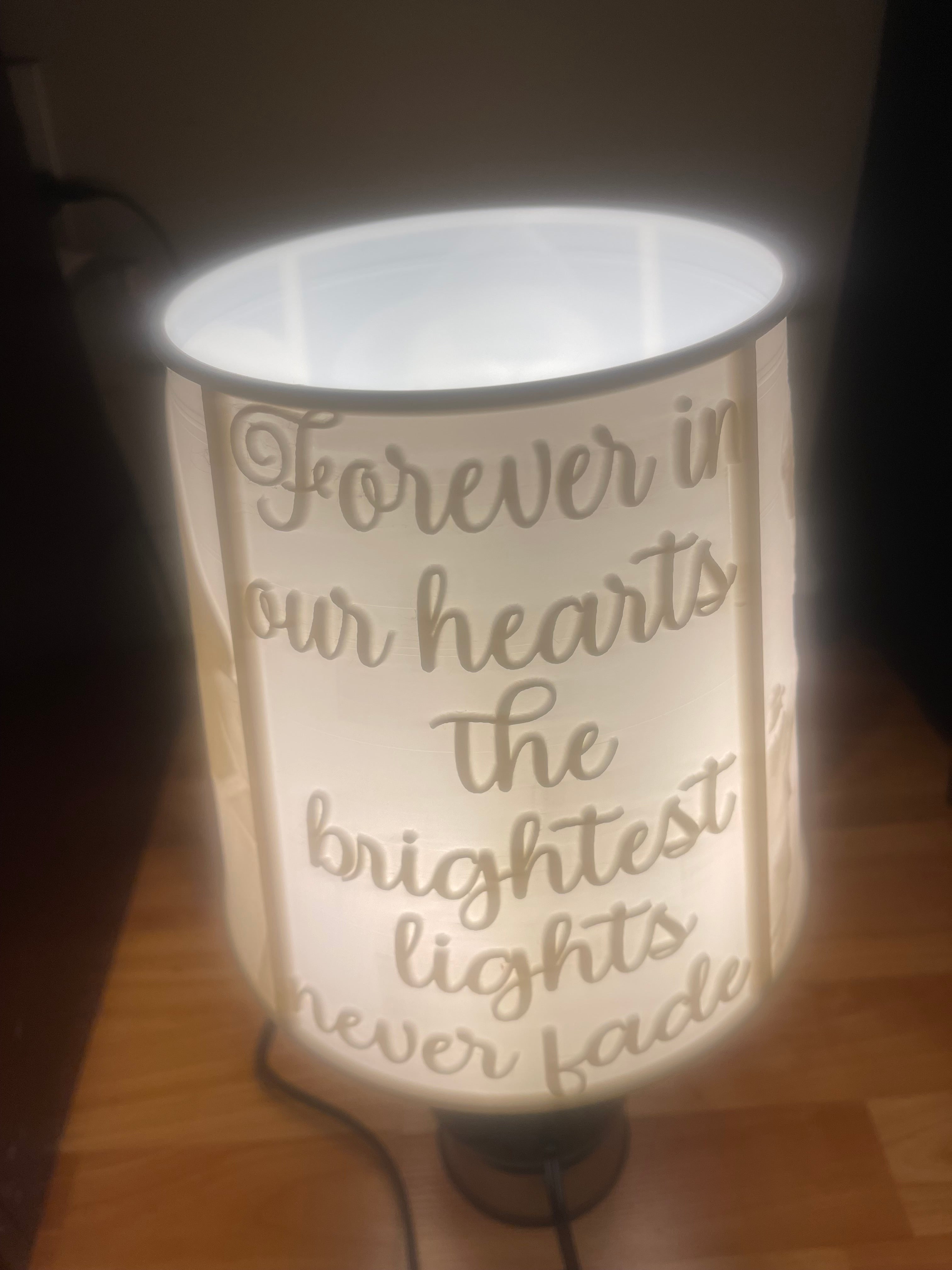 3D Printed Custom Lamp Shade